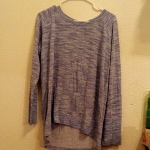 Champion Women's Blue Heather Long Sleeve Top